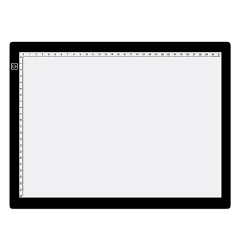 

A4 Dimmable LED Drawing Copy Pad with Scale USB Power Artcraft Tracing for Painting Writing Animation, Sketching