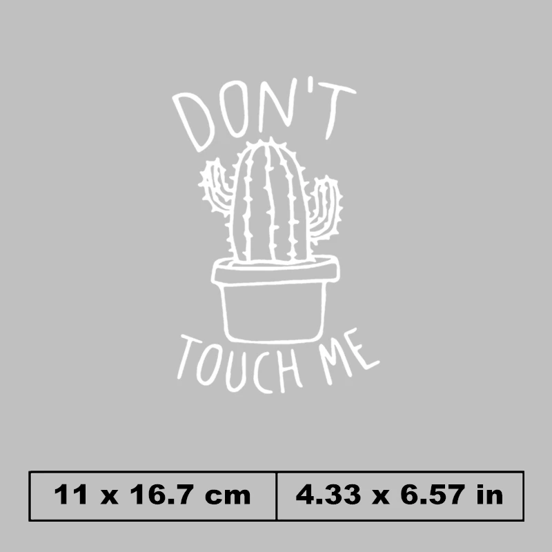 Модные забавные нашивки с принтом кактуса надписями Don't touch me наклейки