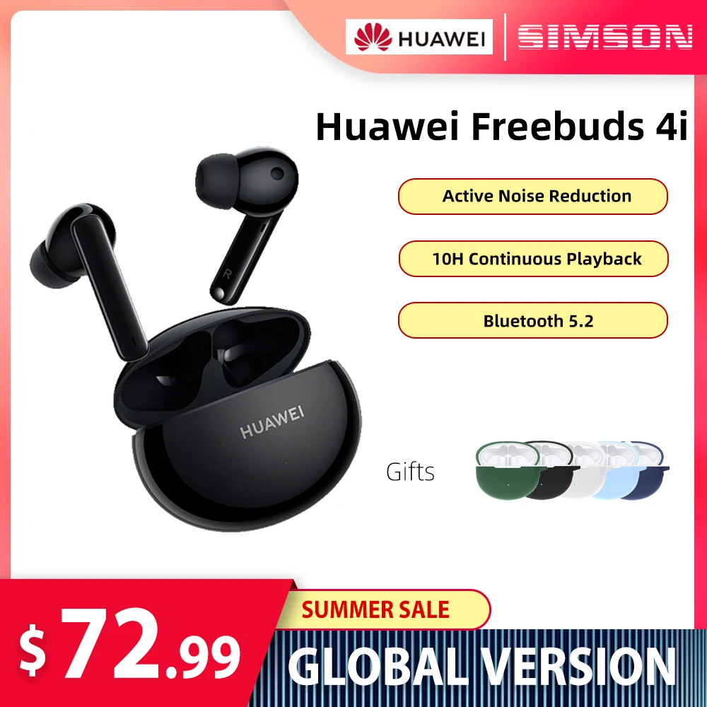 HUAWEI FreeBuds 4i  TWS ANC Earphone Pure Sound Quality Wireless  Bluetooth Headphones Long Battery Life