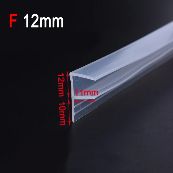 F/U/H форма стеклянная дверная лента уплотнение силиконовой резины окна стекло прокладка для ванной экран двери HKS99