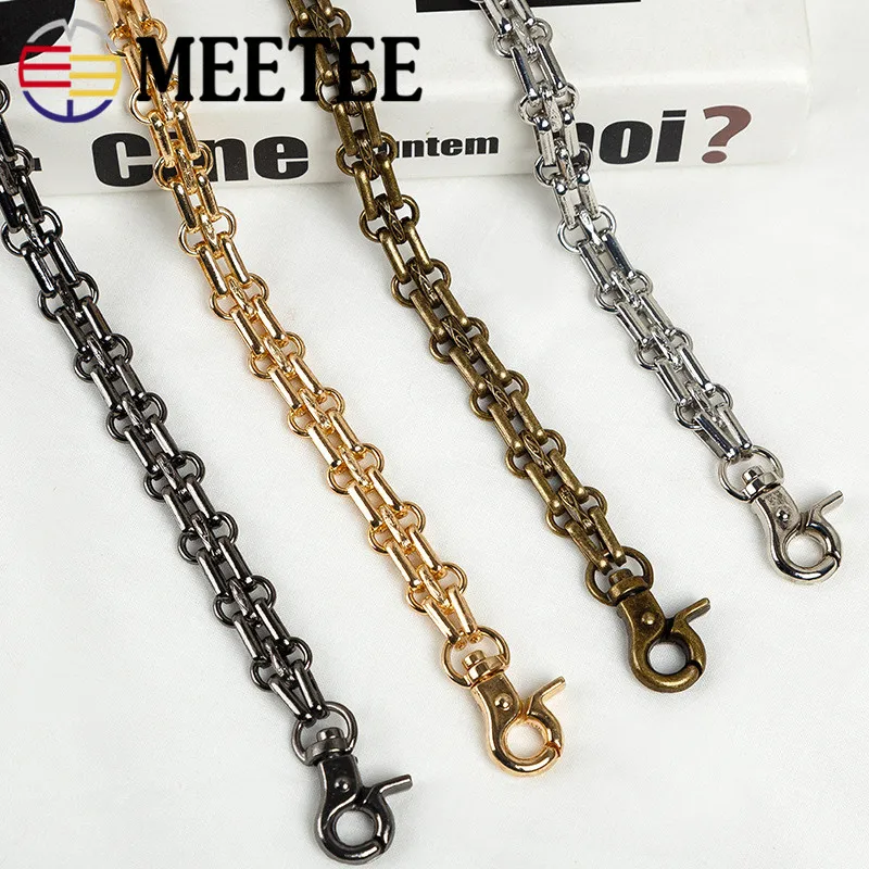 Meetee 2 шт. 25 см металлический ремешок для Сумки Пряжка для сумки цепь ручка Sanp крюк DIY оборудование пряжки с зажимом запасные части Аксессуары ZK575