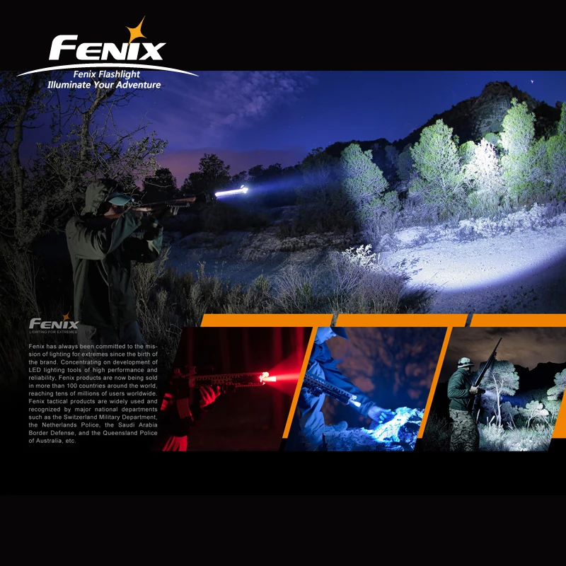 925 м дальность луча Fenix HT18 CREE XHP35 HI светодиодный фонарь 1500 люмен дальний охотничий фонарь с литий-ионным аккумулятором 5000 мАч
