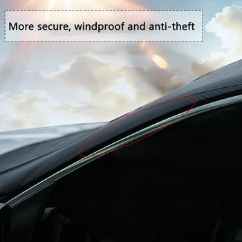 

Car Front Windshield Cover Snow Ice Protection Sun Shield Cover Visor Oxford Cloth Protector