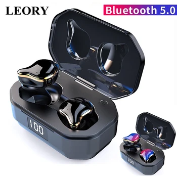 

LEORY TWS bluetooth Earphone Smart Touch Auto Pairing Earbud Gradation Graphene HiFi Heavy Bass Wireless Stereo Music Headset