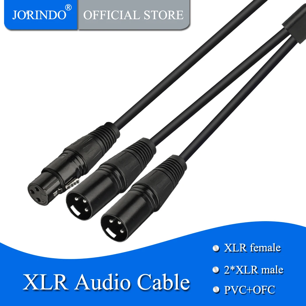 JORINDO 0 5 M/1.64FT 3 отверстия XLR Сделано в Китае одной точке два аудио конверсионной