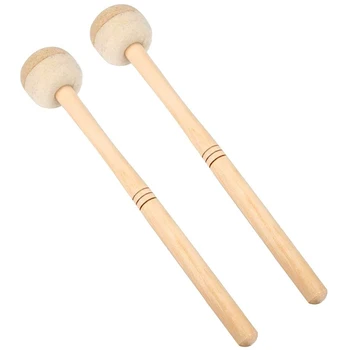 

Drumsticks, Wool Felt Drum Sticks, Non-Slip Bass Drum Sticks, Indispensable Musical Instrument Accessories (2 Pieces)