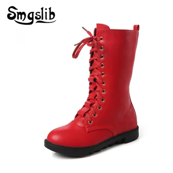 

Girl Boots Children Fur High Boots Child Genuine Leather Shoes 2018 Winter Boots For Girls Kids Warm Toddler Platform Snow Shoes