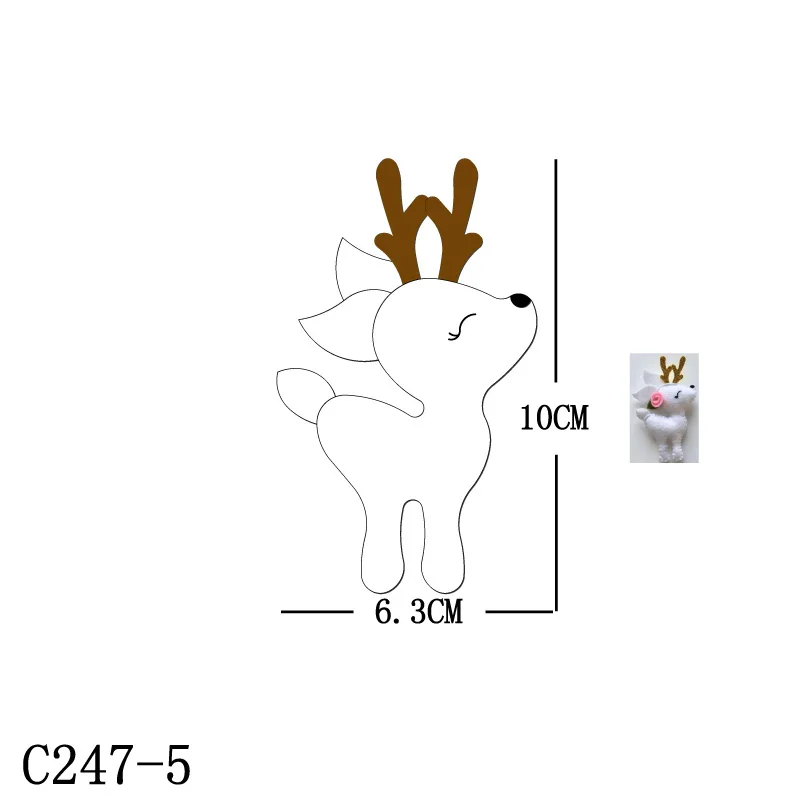 New Christmas deer Wooden die Scrapbooking C247-5 Cutting Dies Multiple sizes | Дом и сад