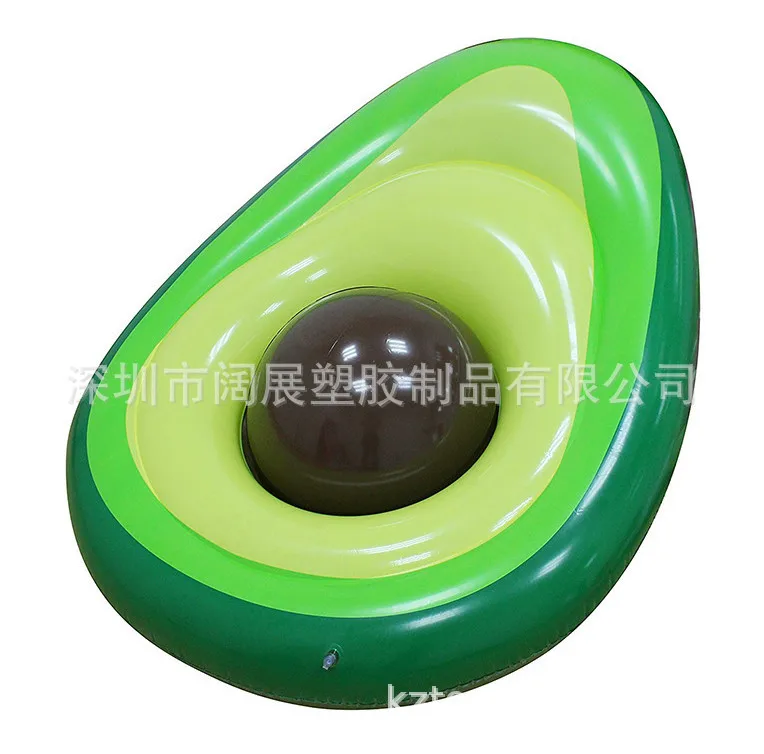 Currently Available Environmentally Friendly Thick PVC Inflatable Avocado Swimming Tube Avocado Floating Row Inflatable Pear Swi