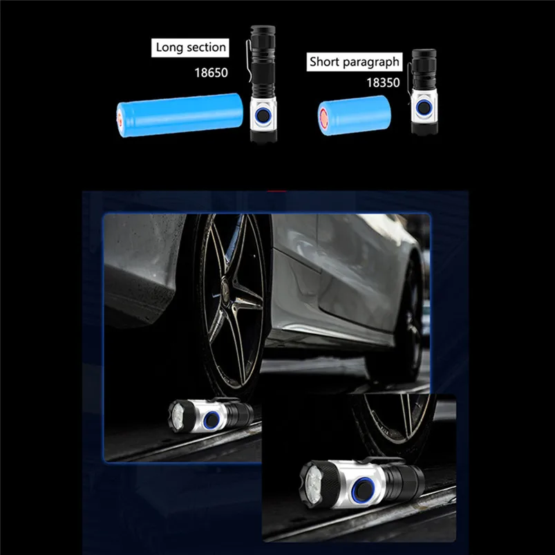 4x XPG LED Flashlight 18650 Multi-Function Torch Flashlight USB Charging Mini Flashlight Set Waterproof Lanterna 40AUG701
