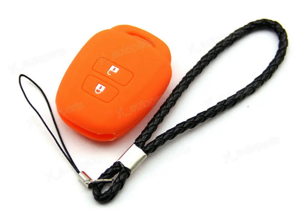 Orange Silicone Case Cover Fit For Toyota Camry Corolla Remote Key 2 Button TOY2ZBOR | Автомобили и мотоциклы