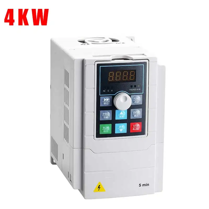 4KW 220V inverter VFD 2.2KW инвертор ЧПУ шпиндель управления скоростью двигателя 220 В 220 кВт/4 кВт в 1P вход 3P выход инвертор частоты для двигателя - Цвет: 4KW 220V inverter