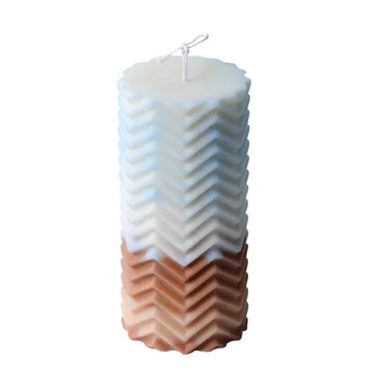 Creative Shaped Cylindrical Silicone Candle Mold Soy Wax White Beeswax Paraffin Aromatherapy Candle DIY Candle Making Supplies 5