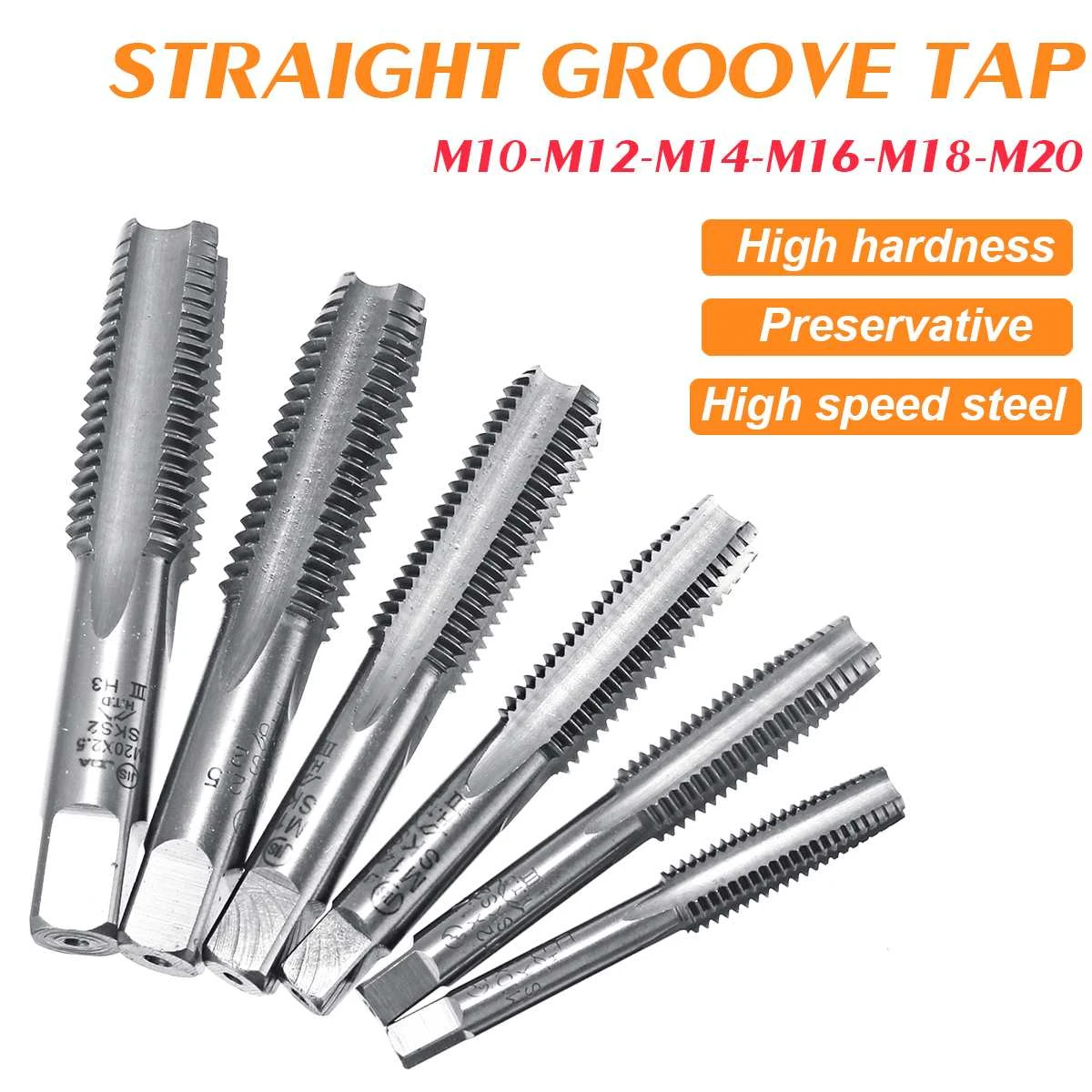 Metric High Speed Steel Thread Tap Set Screw Tap Using for Tapping Suitable for Soft Metal 1pcsST81.25HSS Metric High Speed Steel Thread Tap Set Screw Tap Using for Tapping Suitable for Soft Metal 1pcsST81.25HSS