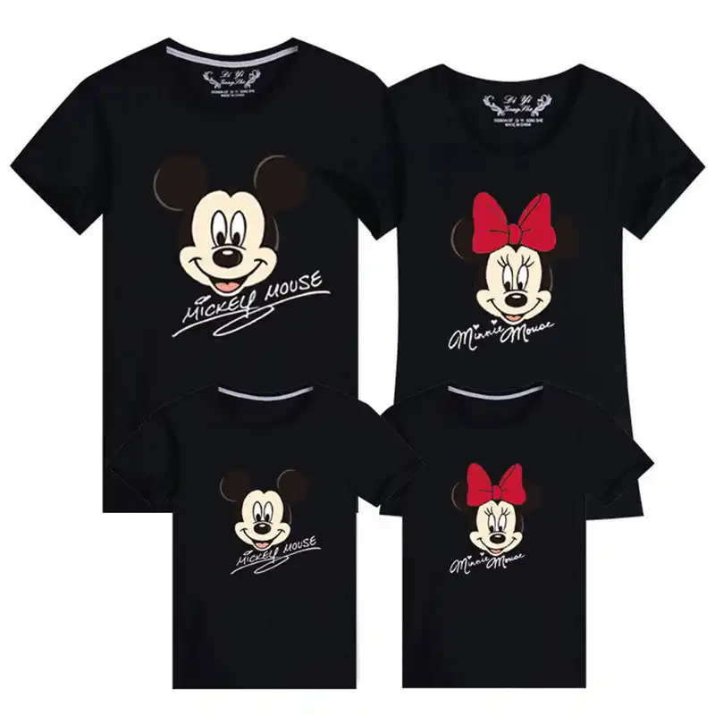 mom and dad mickey mouse shirts