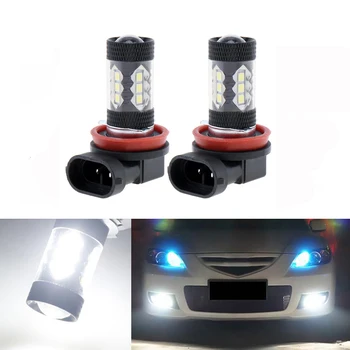 

2x Super White H8 H11 CREE Chip 3030 LED Fog Light Driving Bulbs for mazda 3 5 6 xc-5 cx-7 axela atenza