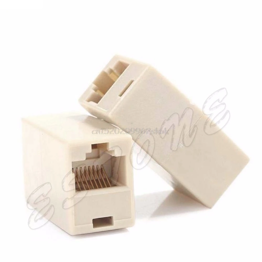 10pcs RJ45 CAT5 Coupler Plug Network LAN Cable Extender Connector Adapter