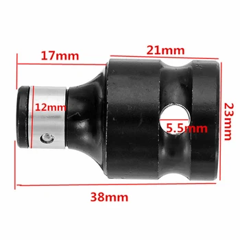 

Telescopic Socket Adapter Ring Pin 1/2In Square Drive Set Ordinary Black