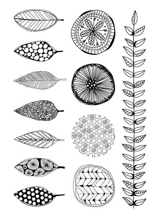 Leaves Clear Stamp Or stamp for DIY Scrapbooking/Card Making/Kids Fun Decoration Supplies A016 | Дом и сад