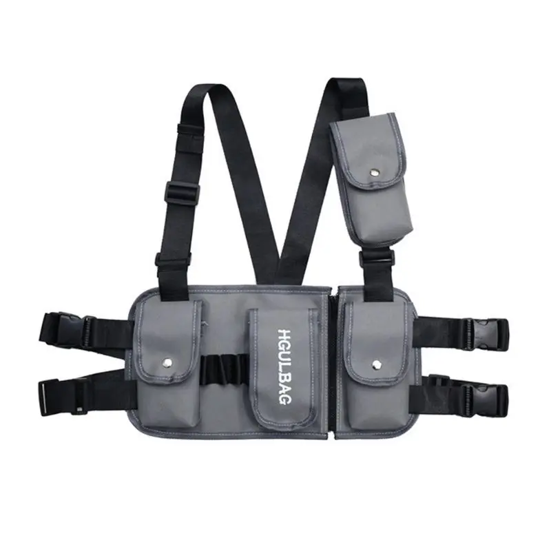 

Fashion Chest Front Bag Pouch Multipurpose Sport Nylon Tactical Rig Bags for Men Women