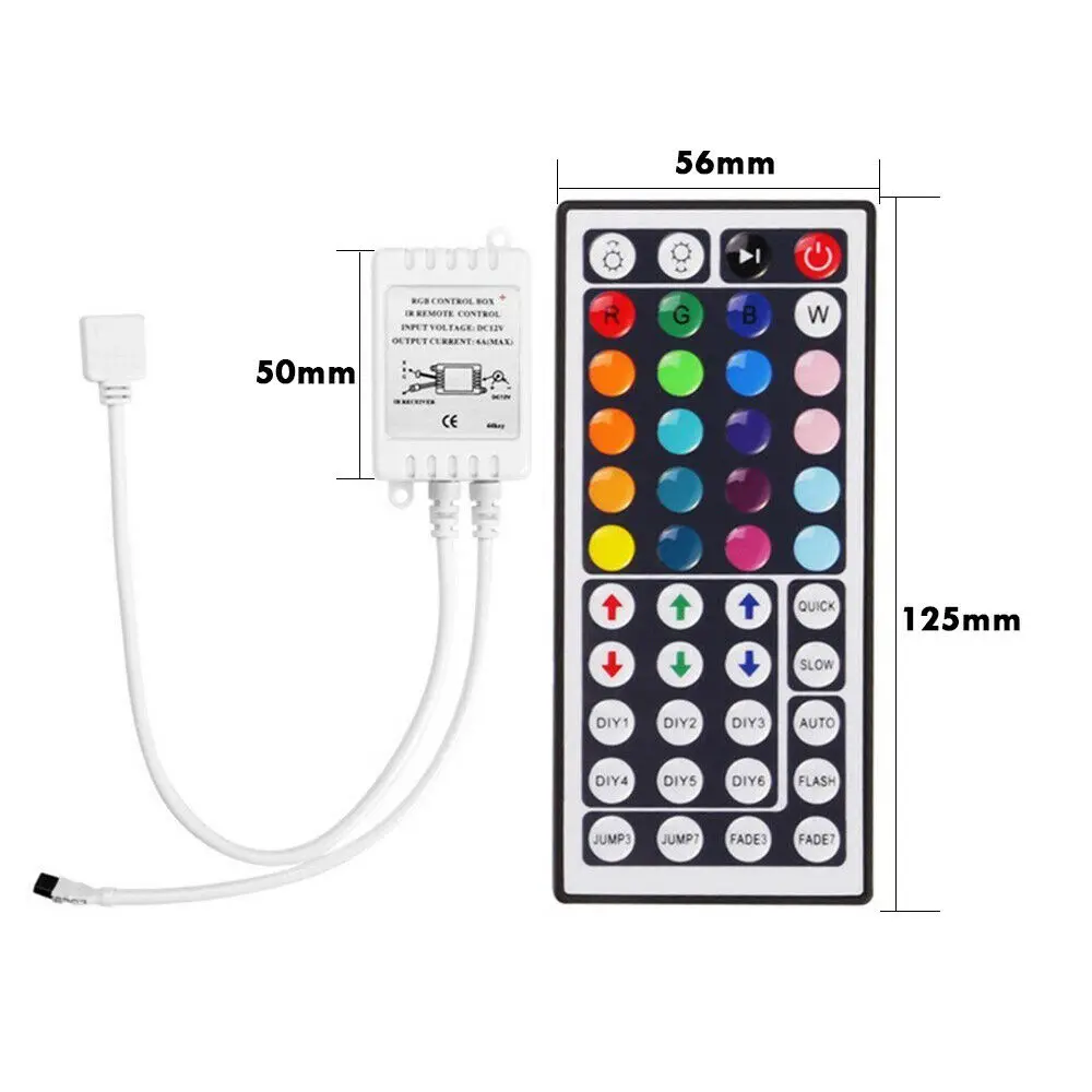 12V 44 Keys RGB LED Controller Remote Control Remote Control Dimmer for LED Strip