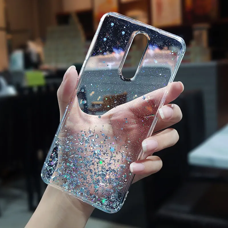 Чехол для Xiaomi Redmi Note 8 7 Mi 9 Lite 6 6X CC9E CC9 SE 9T K20 Pro мягкий чехол из ТПУ с блестками и