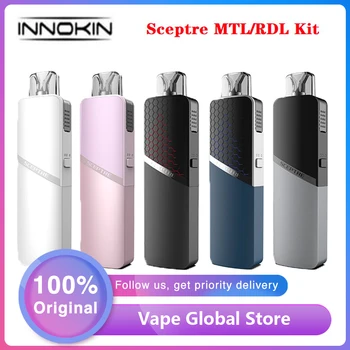 

Original Innokin Sceptre MTL/RDL Pod Mod Kit 1400mAh Battery & 3ml Innokin Sceptre Pod 1.2ohm / 0.5ohm Coil E-cig VS Aegis Boost