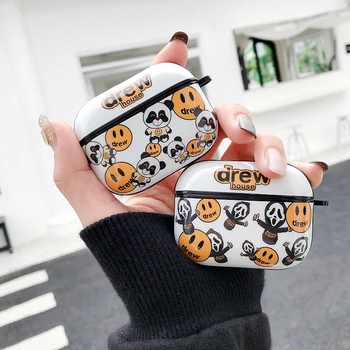 

for Airpods pro case drew house justin place community prevail unique character symbol soft plastic for Airpods 2 1 with hook