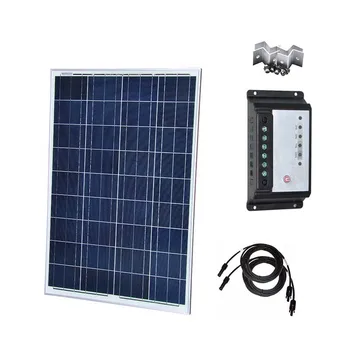

Polycrystalline Panel Solar 12V 100W Solar Charge Controller 12v/24v 20A Solar Phone Charger Caravan Car Camping Motorhomes