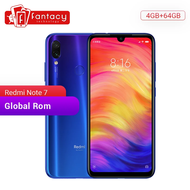 В наличии Xiaomi Redmi Note 7 смартфон с 5 дюймовым дисплеем восьмиядерным процессором