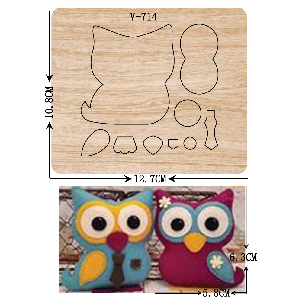 

New owl wooden dies cutting dies scrapbooking /Multiple sizes /V-714