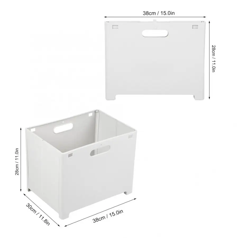 Wall-mounted Collapsible Laundry Bin Basket Foldable Hanging Laundry Hamper Dirty Clothes Handle Storage Baskets