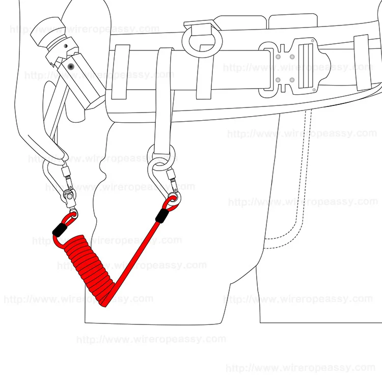 Manufacturers Supply Bag Plastic Color Spring Rope Lengthened Extendable Volume Steel Wire Lanyard Computer Reminding Rope Divin