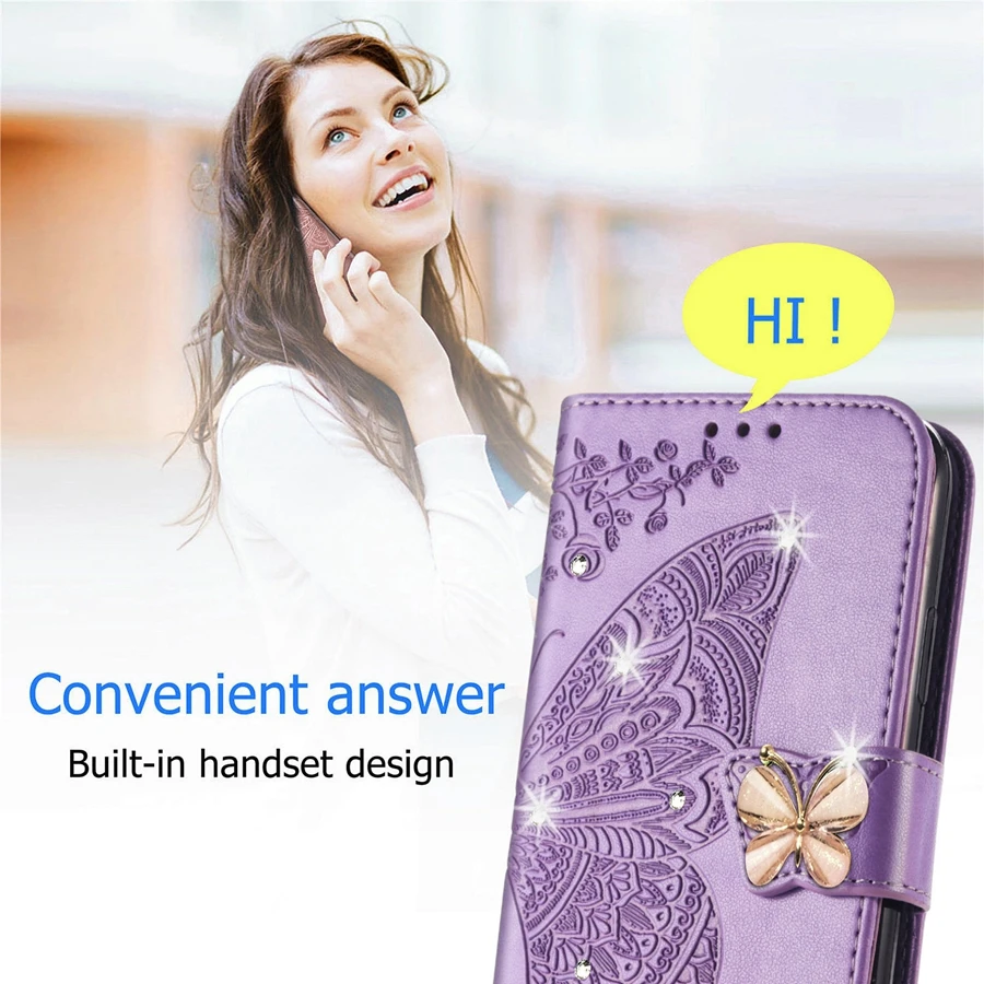 Wallet Leather Butterfly Case For Samsung Galaxy A03 A12 A13 A23 A32 A50 A51 A52 A53 A71 A72 A73 S22 S21 S20 Plus Ultra FE S10 galaxy s22+ clear case