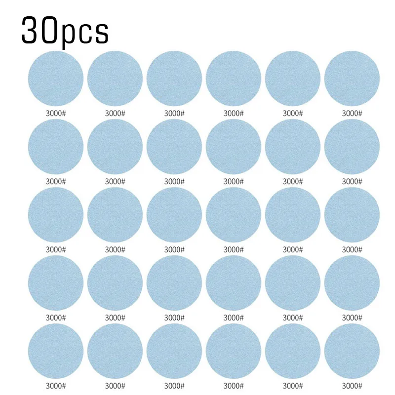 30 шт. 125 мм Шлифовальные бумаги 1000/1500/2000/3000/5000/7000 аксессуары для балок