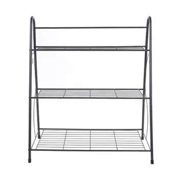 

3 Tier Iron Tidy Shoe Organizer Rack Shelf Holder Grow Plant Pot Display Stand Shoe Rack Organizer