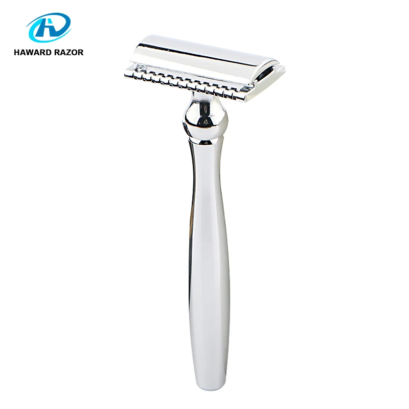 

HAWARD Men's Double Edge Classic Manual Safety Razor Stainless Steel Metal Women Hair Removal Shaver 10 Shaving Blades