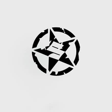Estilo do carro à prova dfive água de cinco pontas estrela corpo vinil adesivo modificação exterior decalnotebook geladeira disponível