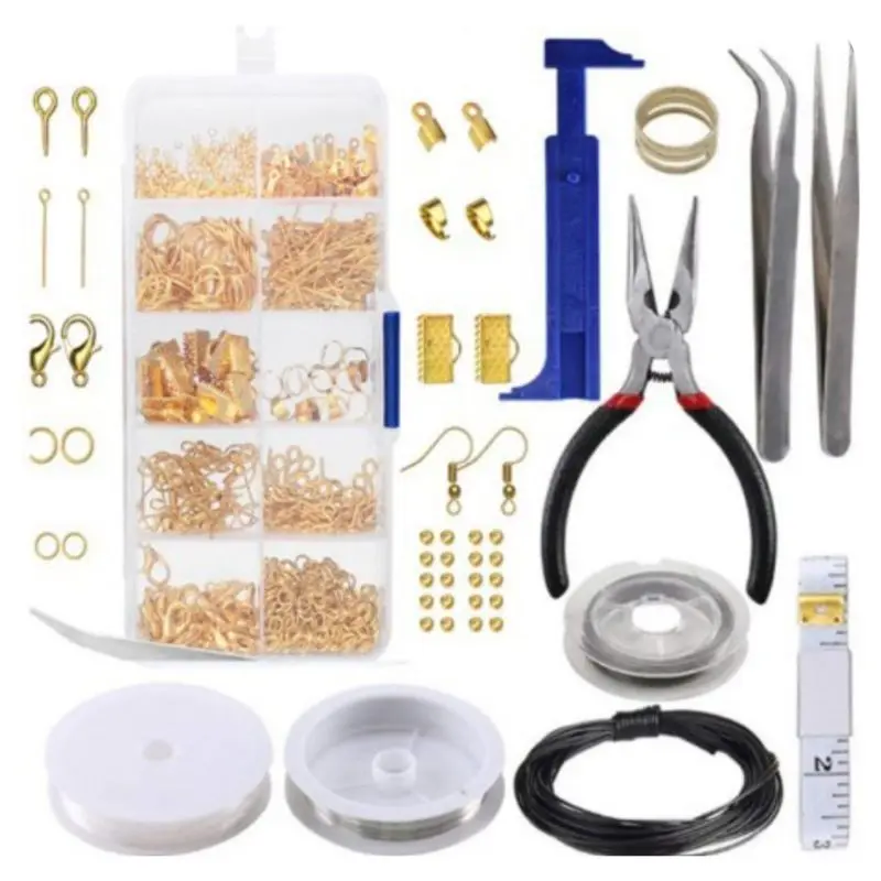 

Handcrafted Jewelry Tools Set DIY Necklace Bracelet Earrings Keychain Making Jewerly Accessories