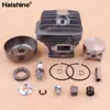 52mm Chainsaw Cylinder Piston Kit For Stihl MS460 046 MS 460 Clutch Drum 3/8" 7 Tooth Sprocket Rim Bearing Decompression Valve 2