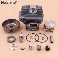 52mm Chainsaw Cylinder Piston Kit For Stihl MS460 046 MS 460 Clutch Drum 3/8" 7 Tooth Sprocket Rim Bearing Decompression Valve 2