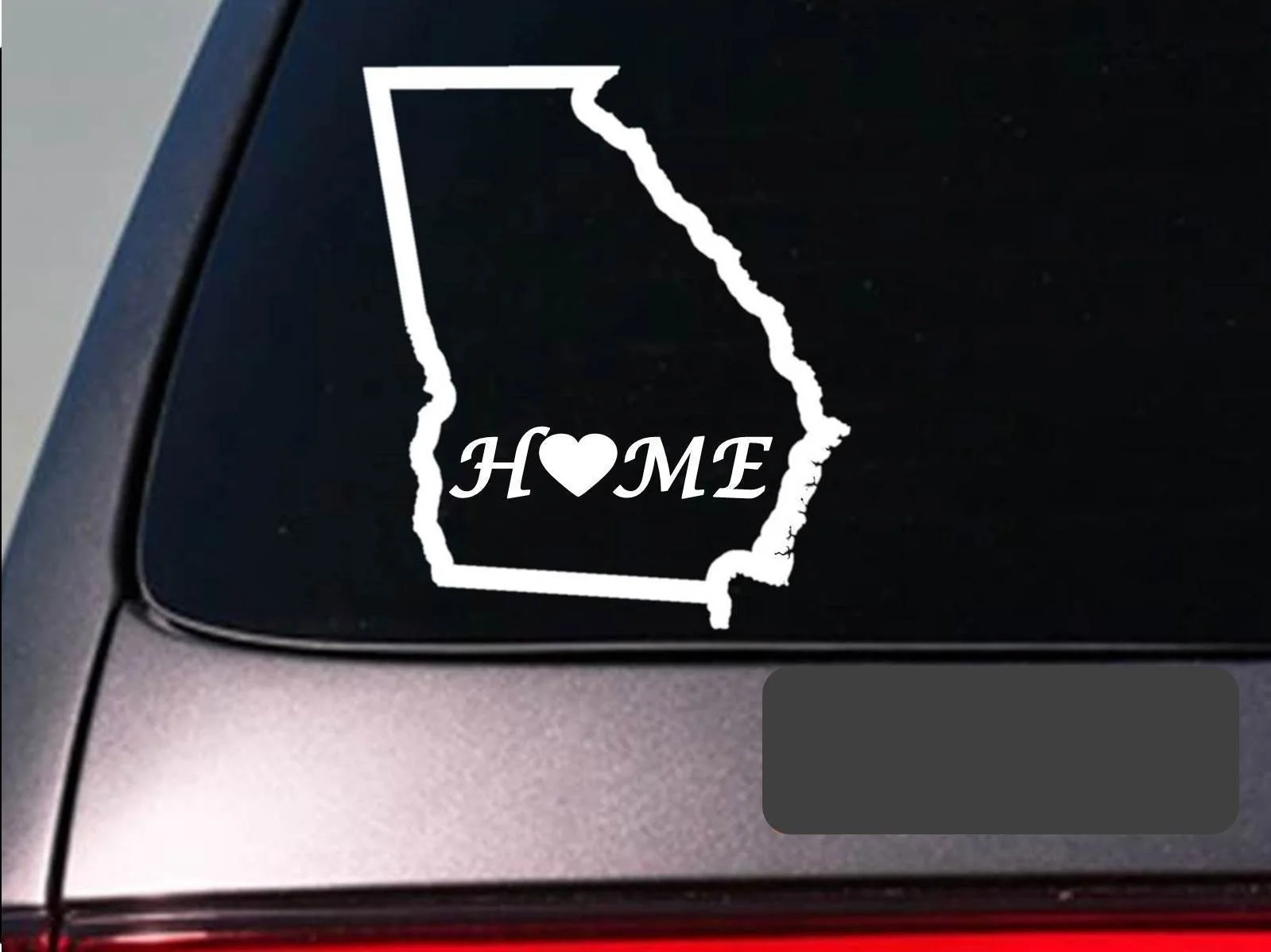 Georgia home decal for car white vinyl