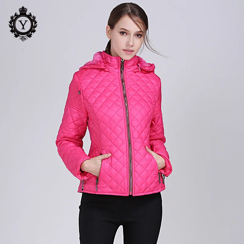 

2019 Winter Fleece Lining Hooded down Jacket Cotton-padded Clothes Women's Slim Fit Short Warm Coat Cotton-padded Jacket