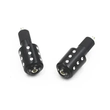 Универсальный черный мотоцикл 7/8 ''22 мм Ручка Бар Конец Руль Ручки кепки глушители заглушки для Honda Yamaha Suzuki Kawasaki Touring