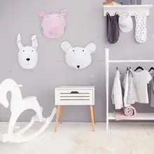 1 шт., новейшая плюшевая игрушка по мотивам мультфильма настенная голова животного, украшение для детской комнаты