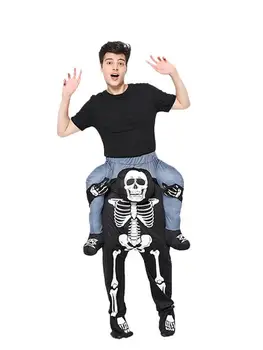 

New Halloween Digital Printing Silver Rose Skeleton Skull Leggings Yoga Pants Sports Pants Cosplay Anime Costume