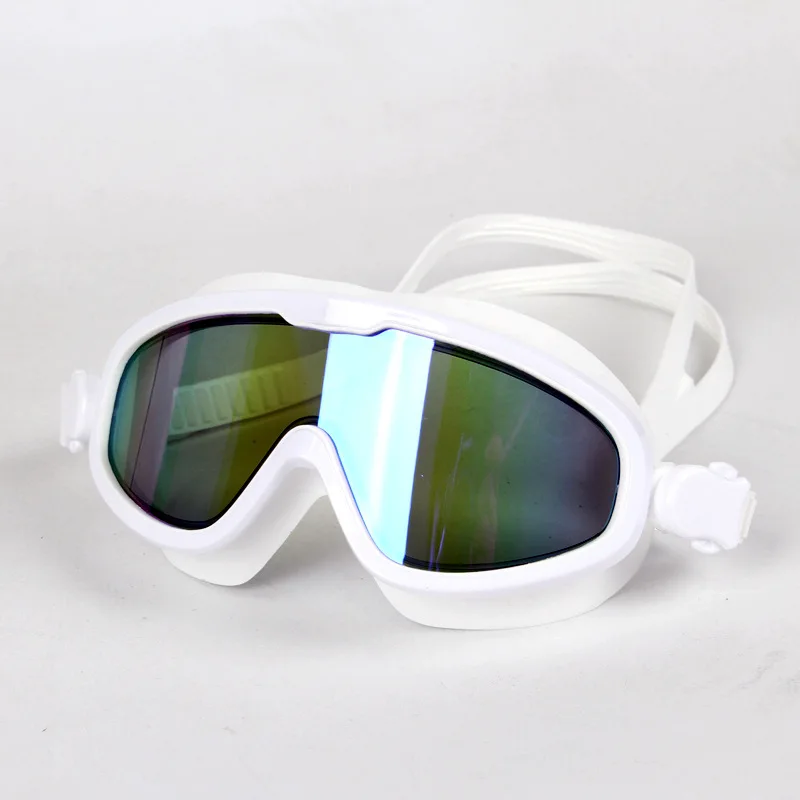 

New Style Goggles Eye Protection Large Frame Electroplated High-definition Waterproof Anti-fog Swimming Glasses Men And Women Ad