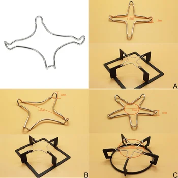 

1pcs Stainless Steel Gas Stove Spare Pot Holder Cooking Metal Trivet Pot Holder Kitchen Tool