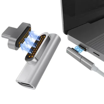 

20 Pins Magnetic USB C Adapter 4K 100W Quick Charge For Macbook Pro Pixelbook SP99