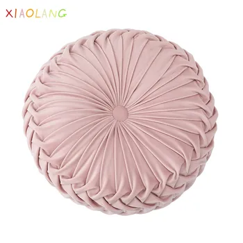 

Round Pumpkin Decorative Pillow for Sofa Chair Back Seat Cushion Lumbar Pillows Kids Room Wedding Decoration Plush Toy